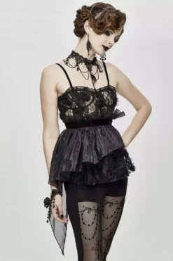 Creepsville Horror Shop 34 Victorian Spell Lace Top