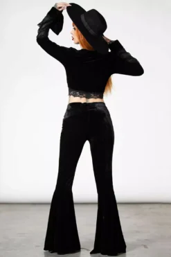 Marisol Velvet Bell Bottoms -Creepsville Horror Shop 1111 edf855a3 1e23 4866 803d fb99ad43542e