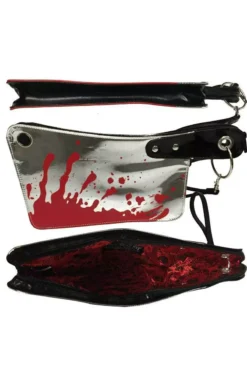 Bloody Cleaver Clutch Bag [Metallic] -Creepsville Horror Shop 125 Image2