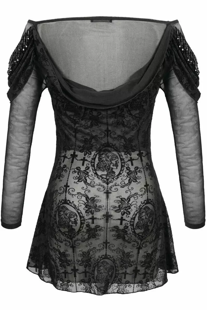Netherworld Draped Shoulder Top 12 Netherworld Draped Shoulder Top - Image 10