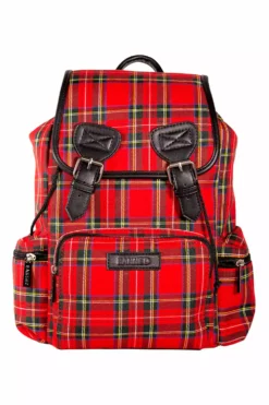 Mad Plaid Backpack [RED PLAID]