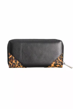 Horror Punk Leopard Wallet [BLACK] -Creepsville Horror Shop 1611676559WT41069 BLACK2
