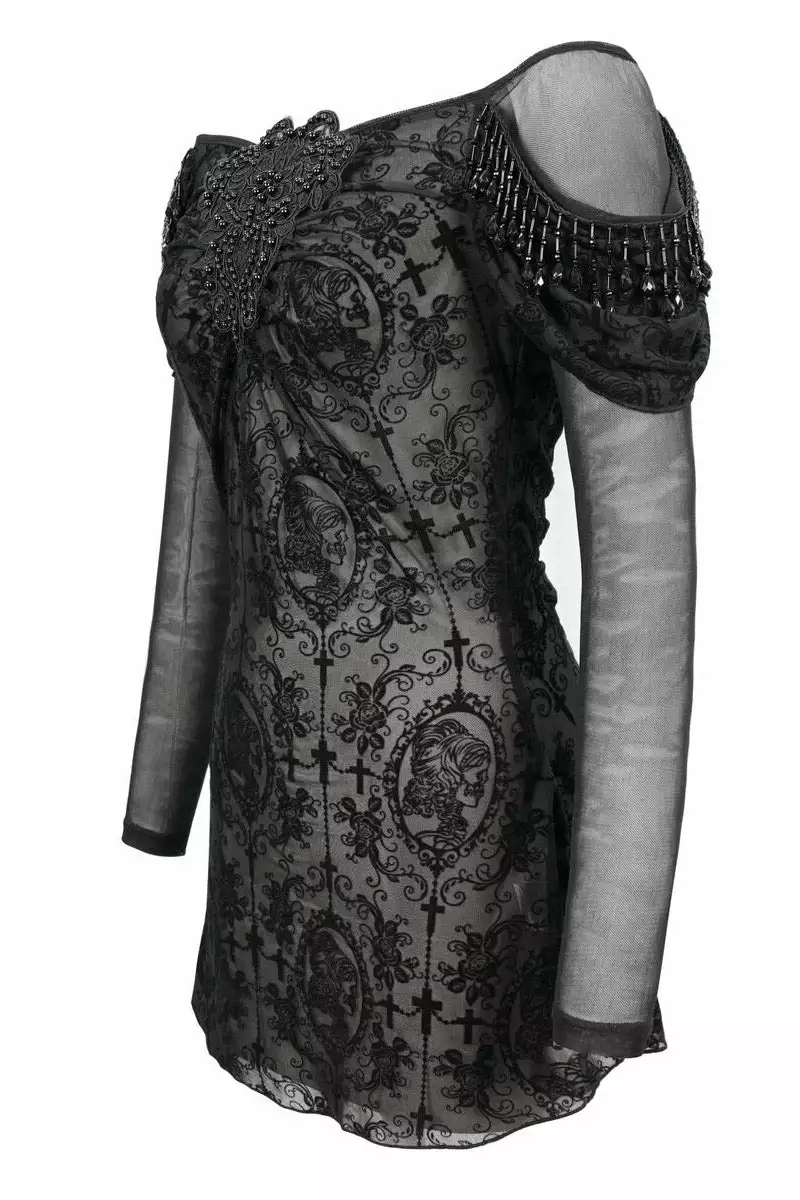 Netherworld Draped Shoulder Top 11 Netherworld Draped Shoulder Top - Image 9