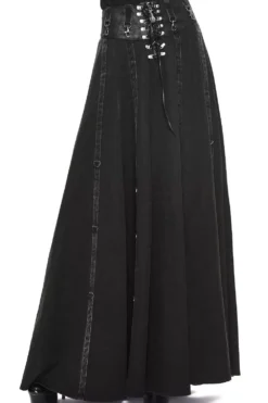Bustle Harness Maxi Skirt -Creepsville Horror Shop 2756786387