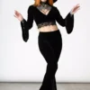 Marisol Velvet Bell Bottoms 2 Marisol Velvet Bell Bottoms -Creepsville Horror Shop 34343433