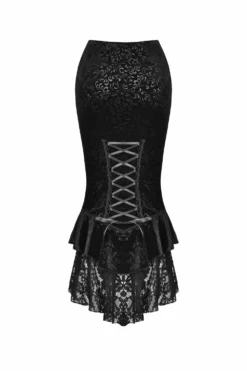 Ghostling Vintage Goth Skirt -Creepsville Horror Shop 5433534