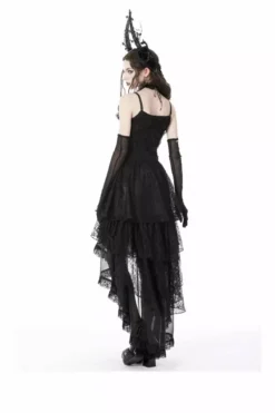 Black Majesty Chiffon Skirt -Creepsville Horror Shop 56555656566