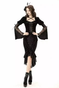 Ghostling Vintage Goth Skirt -Creepsville Horror Shop 5656rrdes