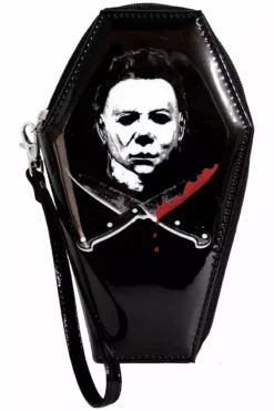 Halloween Michael Myers Glitter Coffin Wallet 7 Halloween Michael Myers Glitter Coffin Wallet -Creepsville Horror Shop 56654uyhtrhjfgtjf