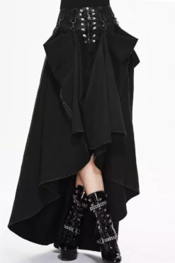 Bustle Harness Maxi Skirt