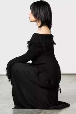 Aelfwine Asymmetric Sweater -Creepsville Horror Shop AELFWINE ASYMMETRIC SWEATER W E