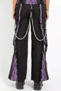 Tripp NYC Enchanted Dark Street Pants [Black/Purple] -Creepsville Horror Shop AF4163 BLACKPURPLE B2 1000x 6a7d0c74 8297 4a9a 8c3a 703fffc9475b