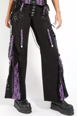 Tripp NYC Enchanted Dark Street Pants [Black/Purple] -Creepsville Horror Shop AF4163 BLACKPURPLE S2 1000x 22af68d9 a6cd 4ae4 b57e ad71e718e02c