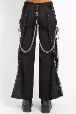 Tripp NYC Enchanted Dark Street Pants [Black/Black] -Creepsville Horror Shop AF4163 BLKBLK B 1000xcopy