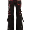 Tripp NYC Punk Rock Riveter Pants [Black/Red Plaid]
