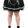 Lolita Tutu Skirt [Black/White] [Plus Size] -Creepsville Horror Shop AF4333X BLKWHT F 1000x ec3e7dd4 8987 45f5 a819 cef7b94776e1