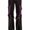 Tripp NYC Multi-Eyelet Pants [Black/Purple]