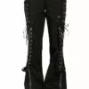 Lolita Dark Street Pants [Black/Black] -Creepsville Horror Shop AF4380 BLKBLK F