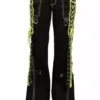 Lolita Dark Street Pants [Black/Lime Green]