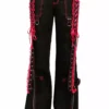 Lolita Dark Street Pants [Black/Pink] -Creepsville Horror Shop AF4380 BLACKPINK F 1000x 303faf37 6994 4ae3 b665 e83b99eef7f2