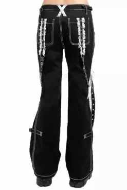 Lolita Dark Street Pants [Black/White] -Creepsville Horror Shop AF4380 BLK B