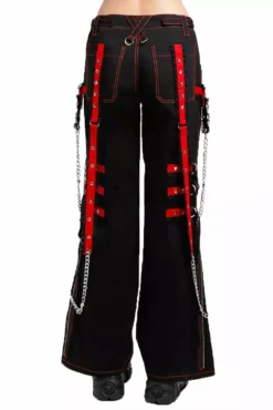Tripp Midnight Dark Street Chain Pants [Black/Red] -Creepsville Horror Shop AF4423 BLKRED Bold 1000x 8f50b037 8f3a 4af6 a569 7ced685f3864
