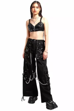 Tripp Ultra Dark Street Pants -Creepsville Horror Shop AF7048 BLK FULL