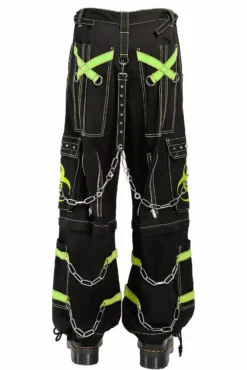 Tripp Biohazard Zip Off Pants [Black/Lime] -Creepsville Horror Shop AF7049M BLKLIME B1 1000x e5f8f5a6 4f58 47d0 96f8 7e81718baf99