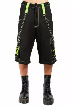 Tripp Biohazard Zip Off Pants [Black/Lime] -Creepsville Horror Shop AF7049M BLKLIME SHORTF1 1000x 6f04b3bd 9bc5 442e a249 ba9a4f7e2135