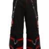 Tripp NYC Skull Bondage Pants [Black/Red]
