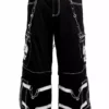 Tripp NYC Skull Bondage Pants [Black/White] -Creepsville Horror Shop AF7049M BLKWHT F 1000xcopy