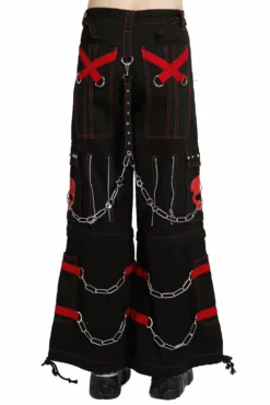 Tripp NYC Skull Bondage Pants [Black/Red] -Creepsville Horror Shop AF7049W REDBLK B 1000x e094ad4a 8b6a 4c24 8748 c43d282870c8