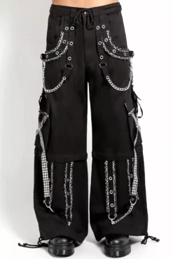 Tripp NYC Peep Dark Street Pants [BLACK/WHITE]