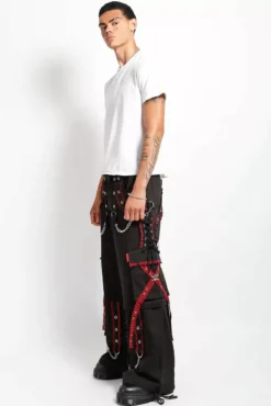 Tripp NYC Peep Dark Street Pants [BLACK/RED] -Creepsville Horror Shop AF7123M BLREDGING FULL 1000x 6996602b 0148 4e69 b6dc d16ca517e699