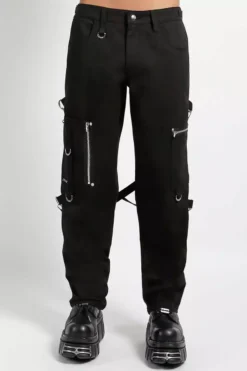 Tripp NYC Skate Punk Bondage Pants Black