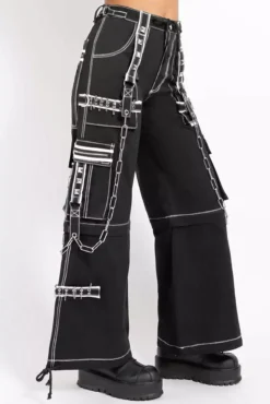 Tripp NYC Crazy Piper Pants [Black/White] -Creepsville Horror Shop AF7512 BLKWHT S 1000xcopy