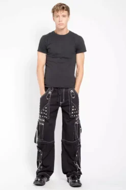 Tripp NYC Step Chain Pants [Black/White] -Creepsville Horror Shop AF7713M BLKWHT FL M 1000x a03902da ebec 40b5 b05d ff5e394f789f