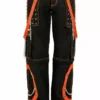Tripp Step Chain Pants [Black/Orange] -Creepsville Horror Shop AF7713M BLKORG F 1000x 8c09d00c 2d76 4acc 9648 cb45131ac193