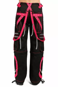 Tripp Step Chain Pants [Black/Pink] -Creepsville Horror Shop AF7713M BLKPINK B