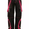 Tripp Step Chain Pants [Black/Pink] -Creepsville Horror Shop AF7713M BLKPINK F