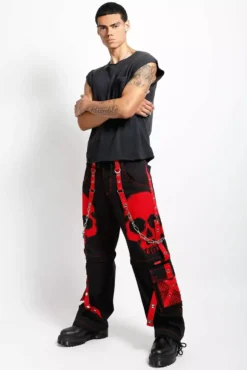 Tripp NYC Scare Pants [Black/Red] -Creepsville Horror Shop AF7726M BLKRED FULL 1000x c871200f 691a 4c14 9768 489679000554