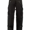 Tripp Zip Off Crush Pants [Black/Black] -Creepsville Horror Shop AF866M BLK F 1000x f014f0b0 facd 4186 9a82 f89799f21717