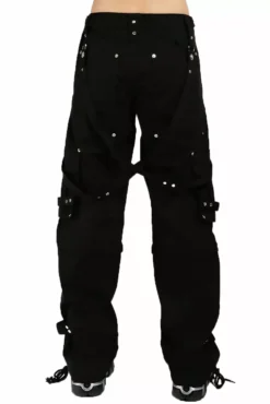 Tripp Zip Off Crush Pants [Black/Black] -Creepsville Horror Shop AF866 BLK b 1000x 24ee311d 9a5b 4ed6 8da9 9414b69760c0