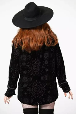 Alchemight Burnout Button-Up Shirt [UNISEX] -Creepsville Horror Shop ALCHEMIGHT BURNOUT BUTTON UP SHIRT W E x1600copy