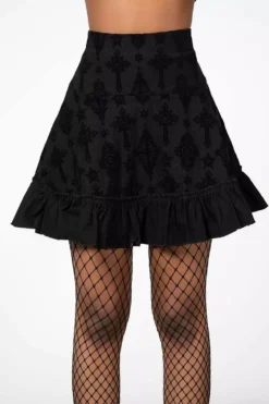 Creepsville Horror Shop -Creepsville Horror Shop AMELIE FLOCKED MINI SKIRT W C x1600 62f3a8f8 507b 48e9 ad0b ca46ef6da511