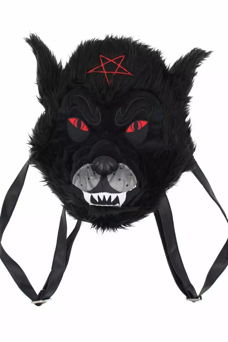 Wolfhead Plush Purse / Backpack 3 Wolfhead Plush Purse / Backpack