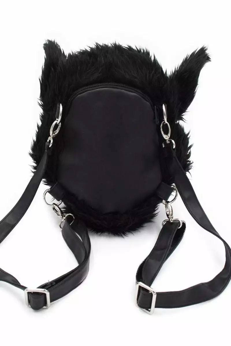 Wolfhead Plush Purse / Backpack 6 Wolfhead Plush Purse / Backpack - Image 4