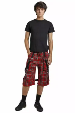 Tripp Clash Pants [Red Plaid] -Creepsville Horror Shop BR7272M REDPLD SHORTS 1622x f6a11fab 73be 4bdc 8220 ecce0f23c0c0