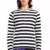 Tripp Stripe Knit Top [Black/White] -Creepsville Horror Shop CK7663M STRIPEBLKWHT F 1