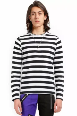 Tripp Stripe Knit Top [Black/White]